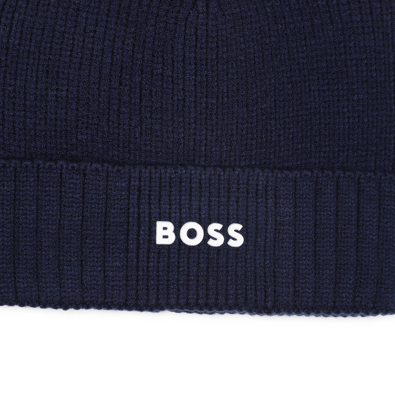 Knitted hat with logo BOSS 
                        BOY