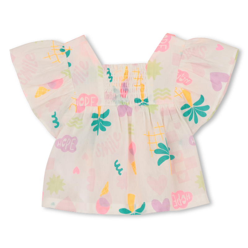 RUFFLED SHORT SLEEVE BLOUSE BILLIEBLUSH 
                        GIRL