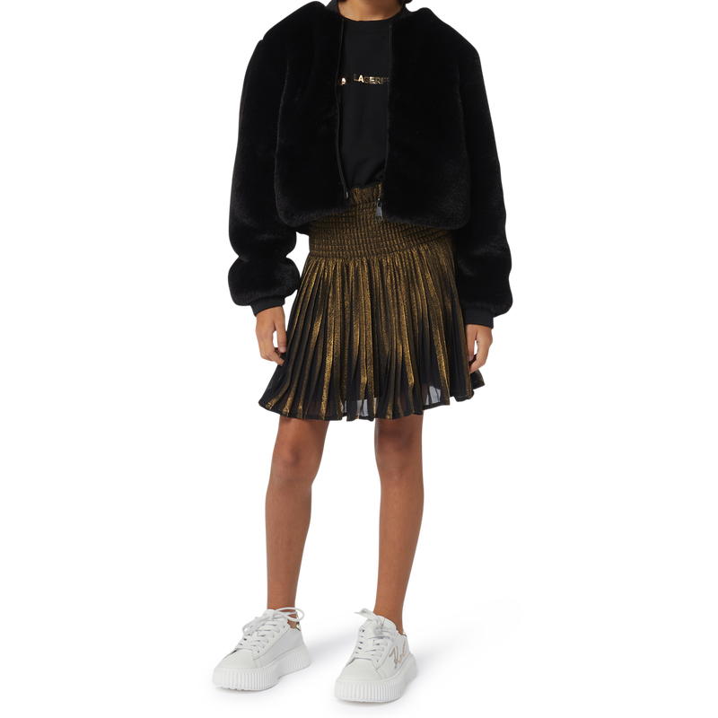 Multimaterial dress KARL LAGERFELD KIDS 
                        GIRL