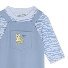 Cotton T-shirt and dungarees KENZO KIDS 
                    BOY