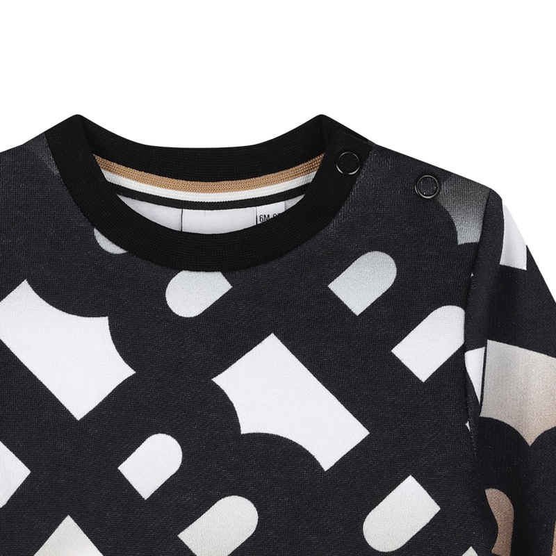 Tricoloured printed sweatshirt BOSS 
                        BOY