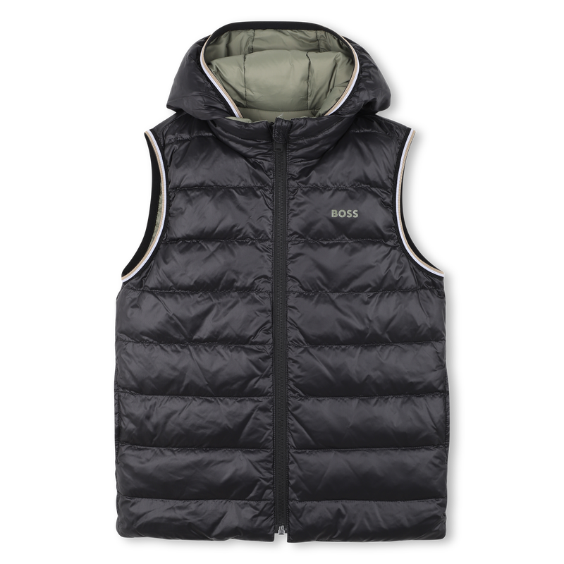 Flann-effect hooded puffer jacket BOSS 
                        BOY
