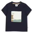Short-sleeved t-shirt, NAVY, hi-res