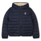 Reversible down jacket, NAVY  STONE, hi-res