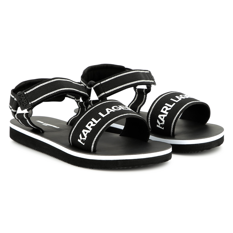 Light hook-and-loop sandals KARL LAGERFELD KIDS 
                        GIRL