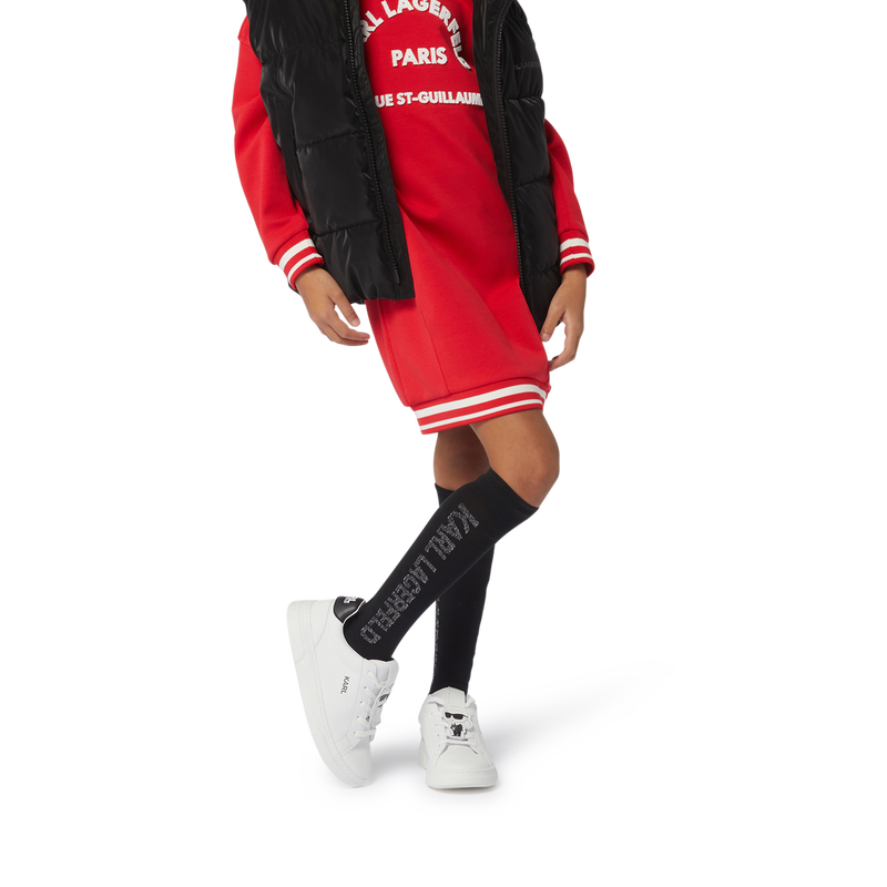 Leather lace-up trainers KARL LAGERFELD KIDS 
                        BOY