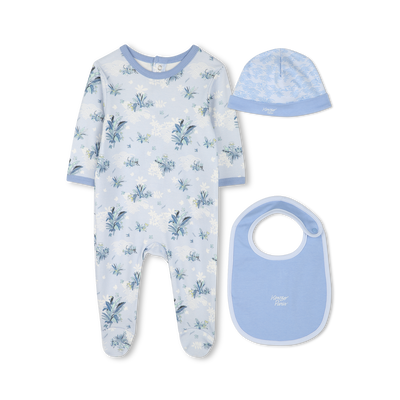 Cotton pyjamas, bib and hat KENZO KIDS BOY