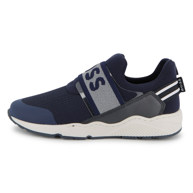 Cowhide leather trainers BOSS 
                        BOY