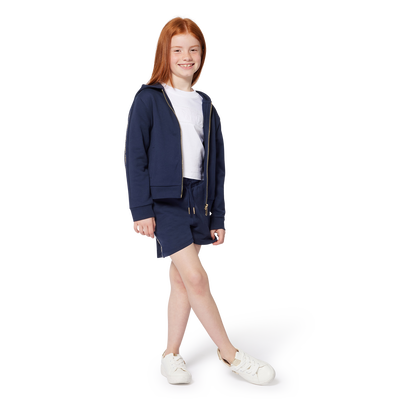 Hooded fleece cardigan MICHAEL KORS GIRL