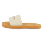 Sheepskin leather slides, OFFWHITE, hi-res