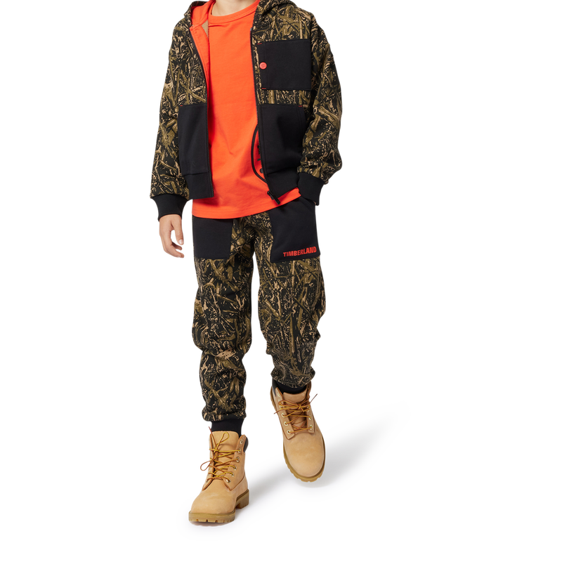 Hooded fleece cardigan TIMBERLAND 
                        BOY