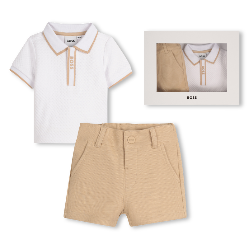 Polo shirt and shorts set BOSS 
                        BOY