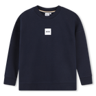 Fleece sweatshirt, NAVY, hi-res