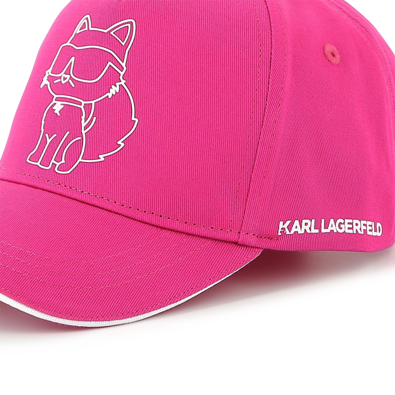 Adjustable cotton baseball cap KARL LAGERFELD KIDS 
                        GIRL