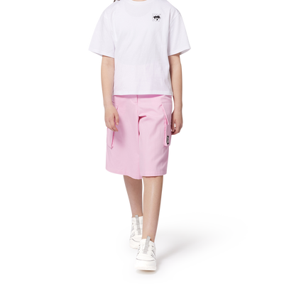 Long cotton and linen shorts DKNY GIRL