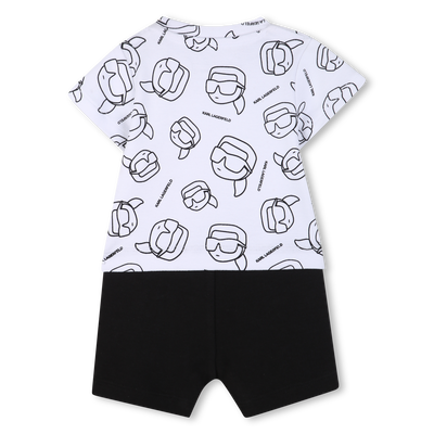 SHORT-SLEEVED JUMPSUIT KARL LAGERFELD KIDS BOY