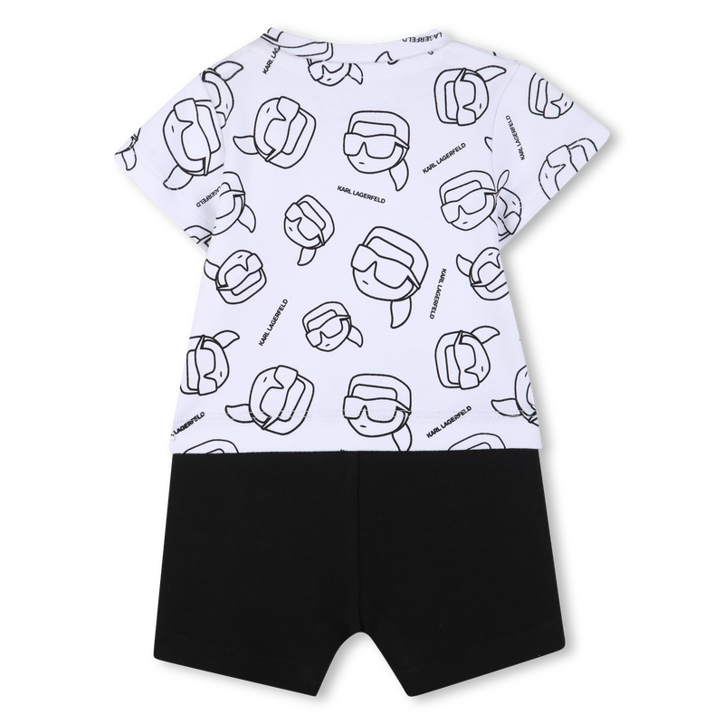 SHORT-SLEEVED JUMPSUIT KARL LAGERFELD KIDS 
                        BOY