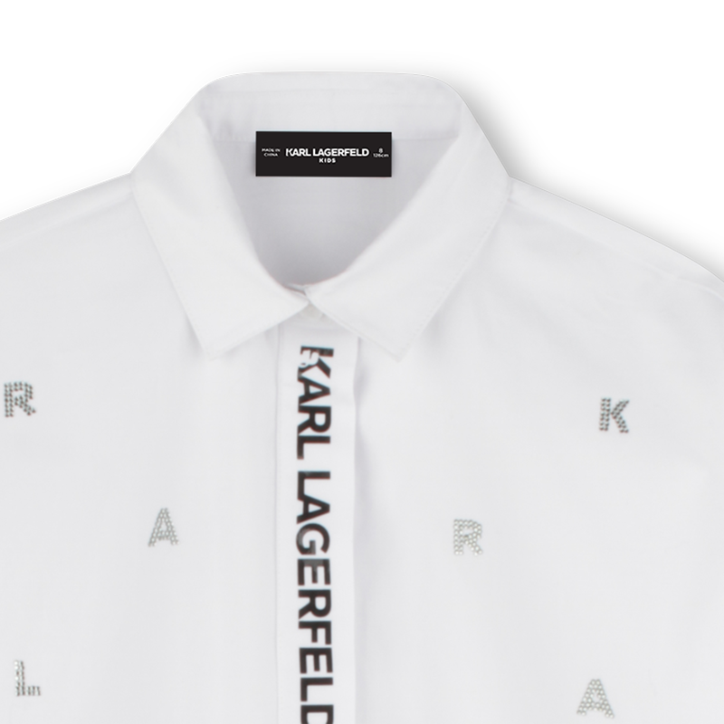 Long-sleeved shirt-dress KARL LAGERFELD KIDS 
                        GIRL