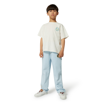 Jeans with logo motifs KENZO KIDS BOY