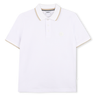 Short-sleeved polo shirt, WHITE, hi-res