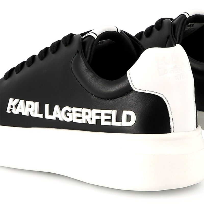 Lace-up leather trainers KARL LAGERFELD KIDS 
                        UNISEX