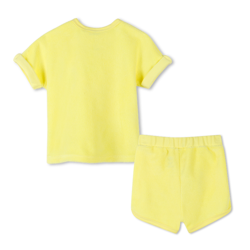 Terry cloth T-shirt and shorts TIMBERLAND 
                        BOY