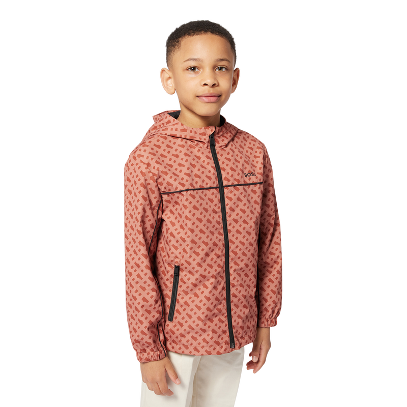 Hooded printed windbreaker BOSS 
                        BOY