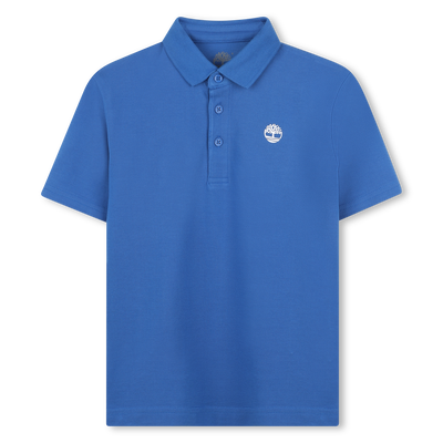Plain polo with logo on chest TIMBERLAND BOY