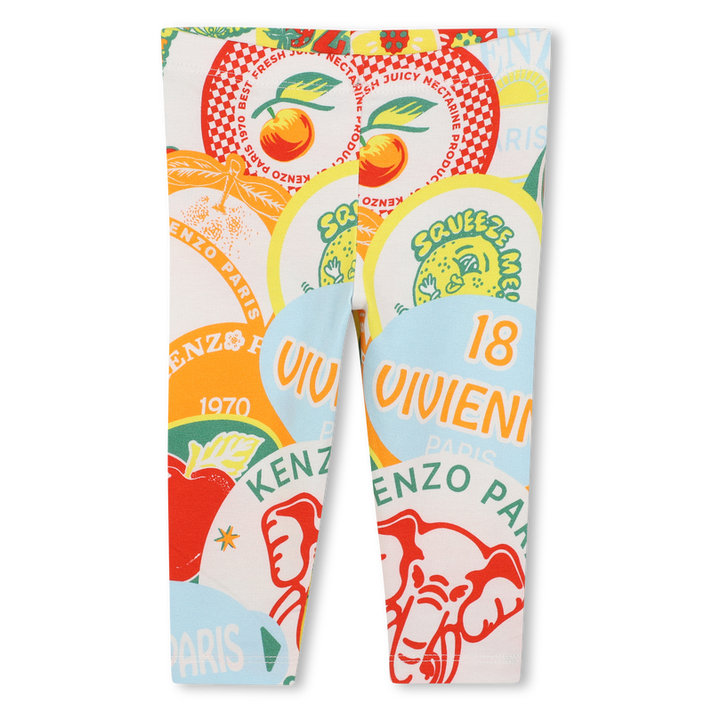 Cotton T-shirt and leggings KENZO KIDS 
                        GIRL
