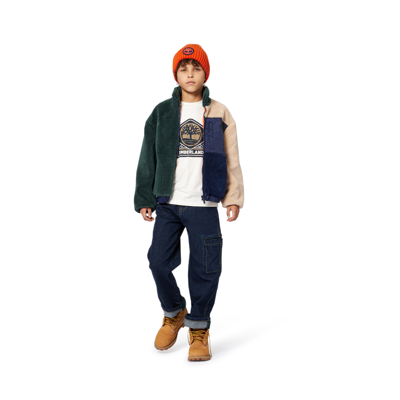 Fluffy fleece cardigan TIMBERLAND 
                        BOY