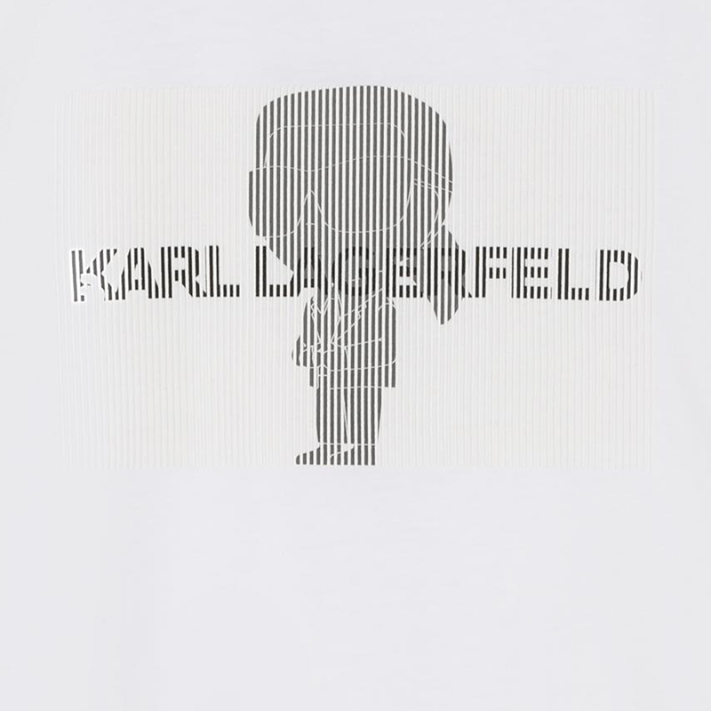 Short-sleeved cotton T-shirt KARL LAGERFELD KIDS 
                        BOY