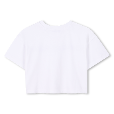 Cropped T-shirt with diamant&eacute;s MARC JACOBS GIRL