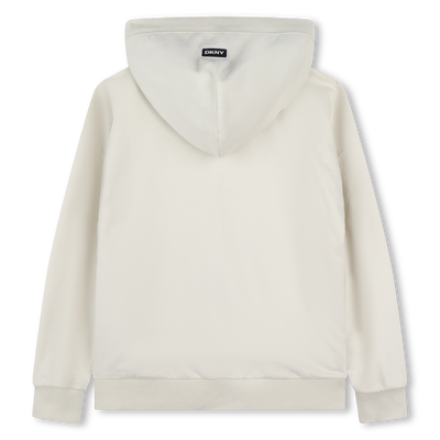 Hooded fleece cardigan DKNY UNISEX