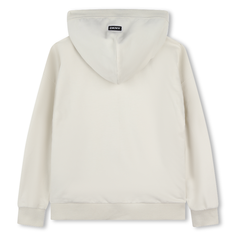 Hooded fleece cardigan DKNY 
                        UNISEX