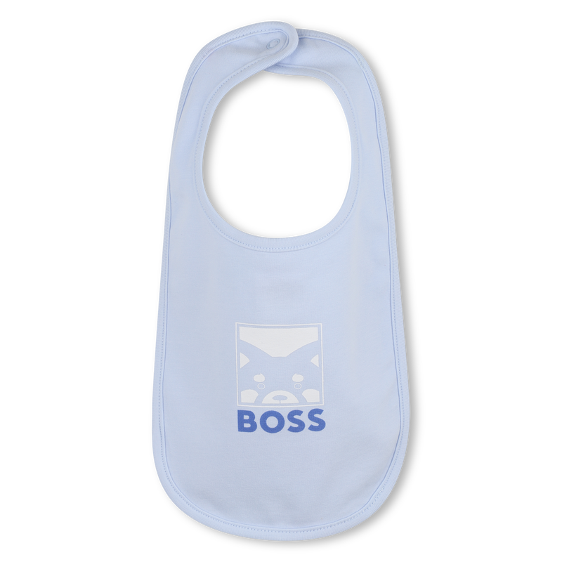 PAJAMA SET + BIB + BEANIE BOSS 
                        BOY