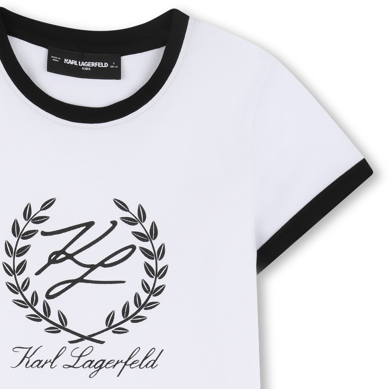 SHORT SLEEVE T-SHIRT KARL LAGERFELD KIDS 
                        GIRL