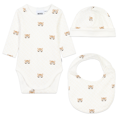 Red panda print set BOSS UNISEX