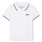 Short sleeve polo, WHITE, hi-res