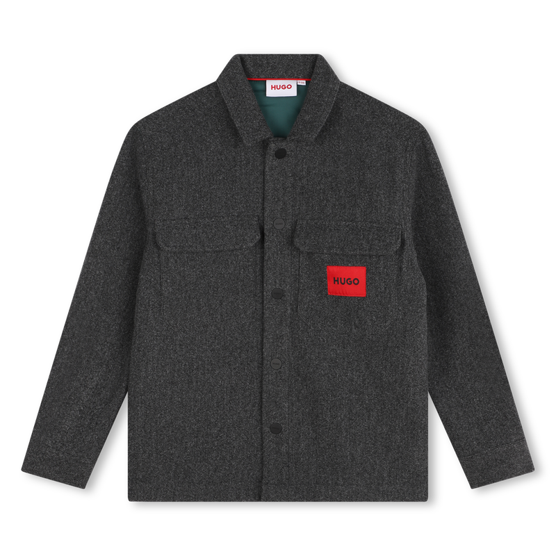 Felt-Effect Overshirt HUGO 
                        BOY