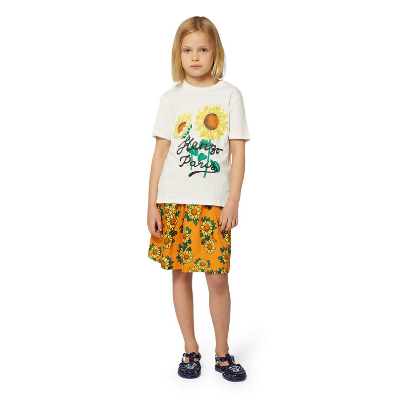 T-shirt with sunflower print KENZO KIDS 
                        UNISEX