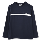 Long sleeve t-shirt, NAVY, hi-res