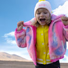 Fluffy fleece coat BILLIEBLUSH 
                    GIRL