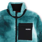 Cardigan in plush fabric HUGO 
                    BOY