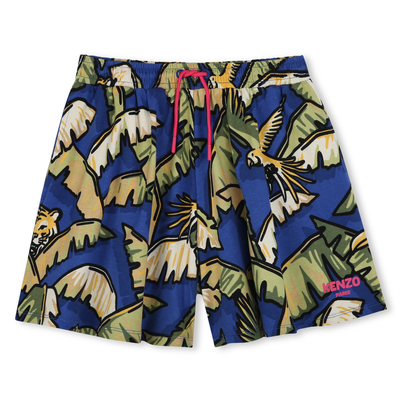Printed cotton shorts KENZO KIDS 
                        GIRL