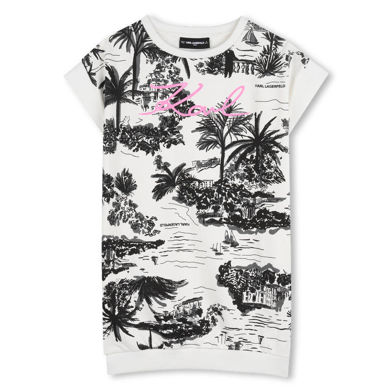 SHORT SLEEVE DRESS KARL LAGERFELD KIDS 
                        GIRL