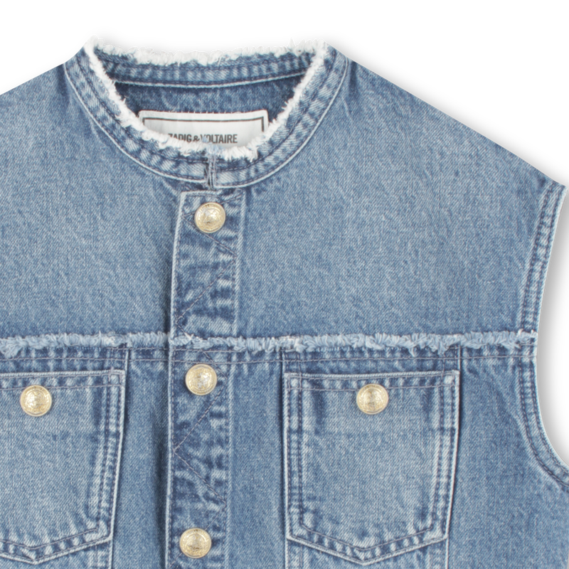 Sleeveless denim jacket ZADIG & VOLTAIRE 
                        GIRL