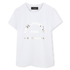 Short-sleeved T-shirt, WHITE, hi-res