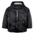 Polyester hooded down jacket KARL LAGERFELD KIDS 
                    BOY
