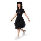 Bi-material ceremonial dress KARL LAGERFELD KIDS 
                    GIRL