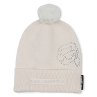 Knitted hat with pompom KARL LAGERFELD KIDS 
                    UNISEX